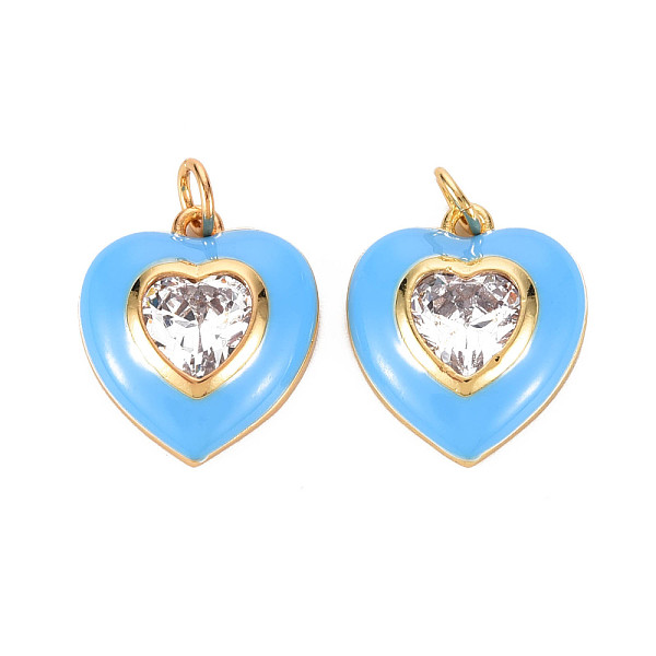 Brass Enamel Pendants