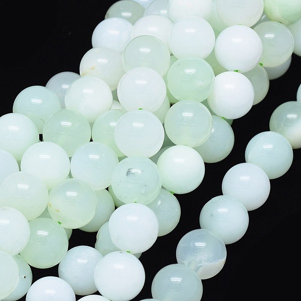 

PandaHall Natural Green Opal Beads Strands, Round, 12mm, Hole: 1mm, about 33pcs/strand, 15.2 inch(38.8cm) Green Opal Round