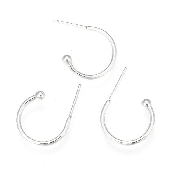 

PandaHall 304 Stainless Steel Earring Hooks, Silver, 17x22x1.5mm, Pin: 1mm 304 Stainless Steel Ring