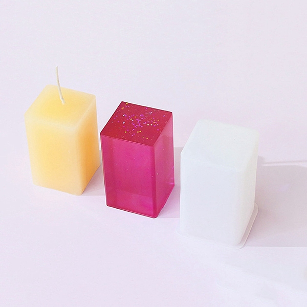 

PandaHall DIY Silicone Candle Molds, For Candle Making, White, 5x4.8x7.1cm Silicone Cube White