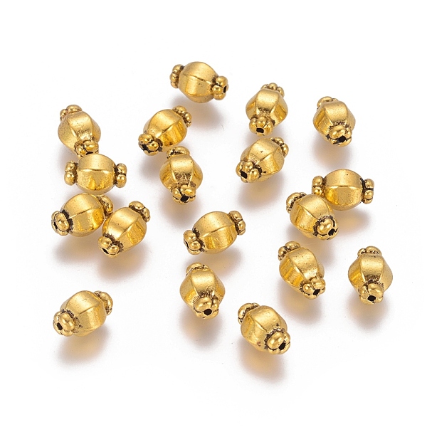 

PandaHall Tibetan Style Spacer Beads, Antique Golden Color, Lead Free & Cadmium Free, Size: about 7mm in diameter, 10mm long, hole: 1mm...