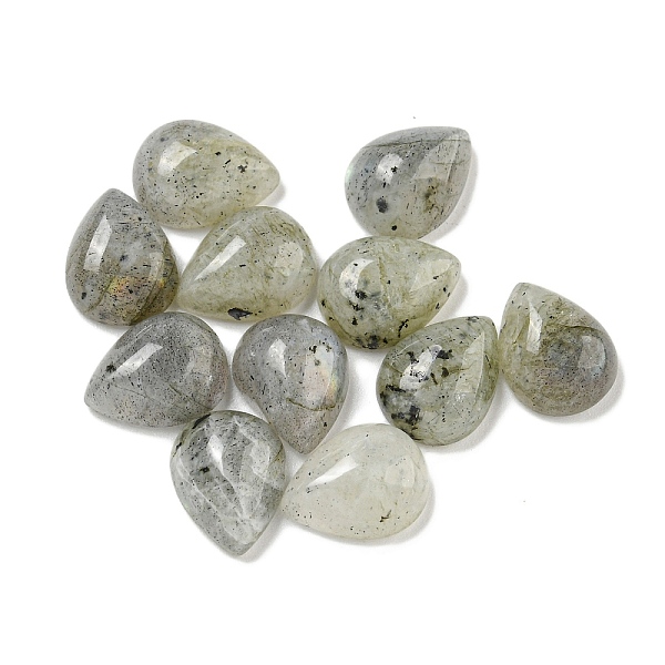 

PandaHall Natural Labradorite Cabochons, Teardrop, 10.5x8x4mm Labradorite Teardrop