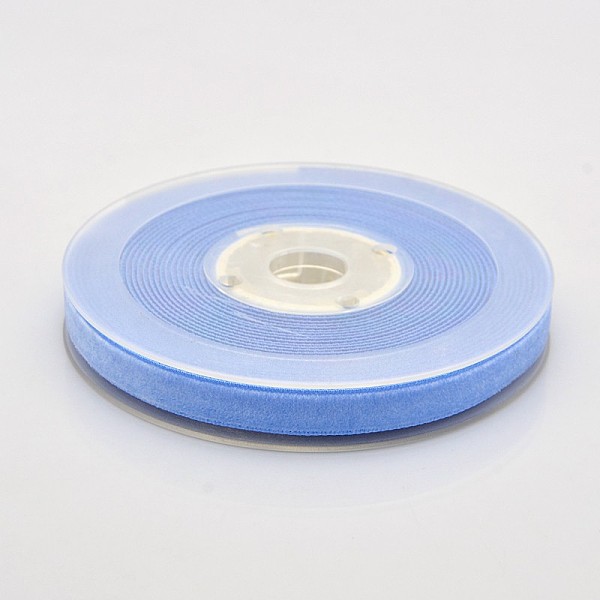 

PandaHall Polyester Velvet Ribbon for Gift Packing and Festival Decoration, Cornflower Blue, 1/4 inch(7mm), about 70yards/roll(64m/roll)...
