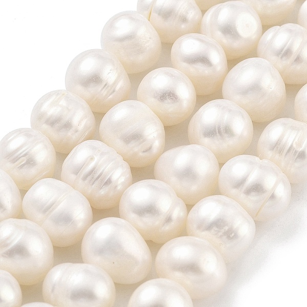

PandaHall Natural Cultured Freshwater Pearl Beads Strands, Potato, PapayaWhip, 9~10mm, Hole: 0.6mm, about 19~20pcs/strand, 6.10~6.50..., Orange