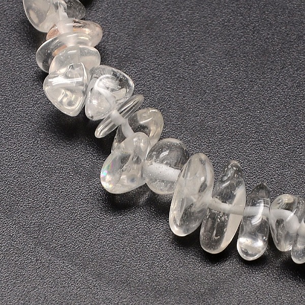 Natural Quartz Crystal Chips Beads Strands