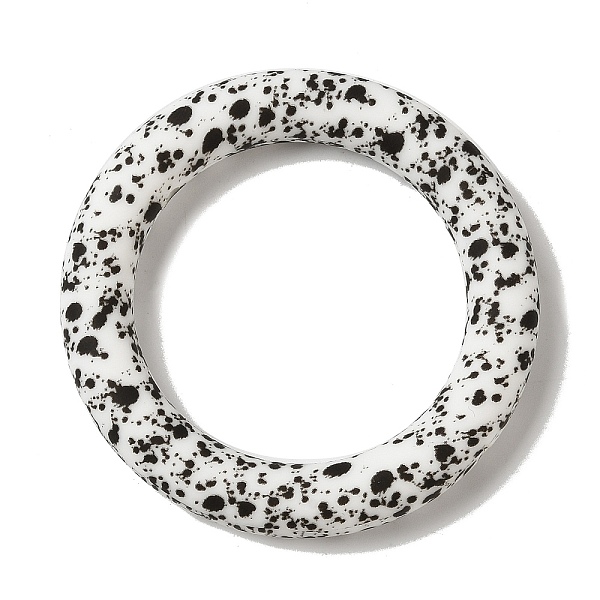 

PandaHall Silicone Beads, Ring, Black, 65x10mm, Hole: 3mm Silicone Ring Black