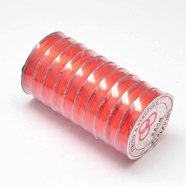 

PandaHall Flat Elastic Crystal String, Elastic Beading Thread, for Stretch Bracelet Making, Orange Red, 0.8mm, about 10.93 yards(10m)/roll...