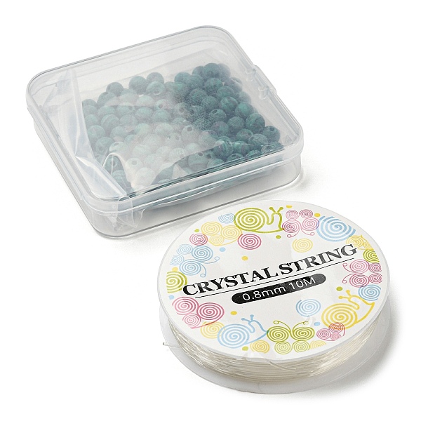 

PandaHall DIY Bracelets Making Kits, include 150Pcs Round Synthetic Malachite Beads and Elastic Crystal Thread, 6mm, Hole: 1mm, 150pcs/set...