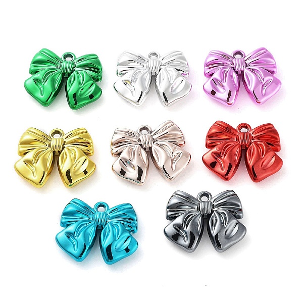 

PandaHall UV Plating Acrylic Pendants, Bowknot, Mixed Color, 24x29.5x7mm, Hole: 2.5mm Acrylic Bowknot Multicolor