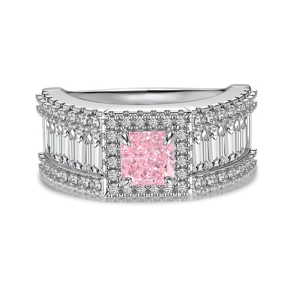 Square Rhodium Plat… - image