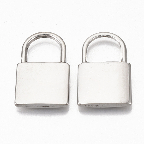

PandaHall 304 Stainless Steel Pendants, Padlock, Stainless Steel Color, 38x23x4.5mm, Hole: 14x14.5mm 304 Stainless Steel Lock
