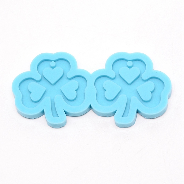 

PandaHall Clover DIY Pendant Silicone Molds, for Earring Making, Resin Casting Molds, For UV Resin, Epoxy Resin Jewelry Making, Deep Sky...