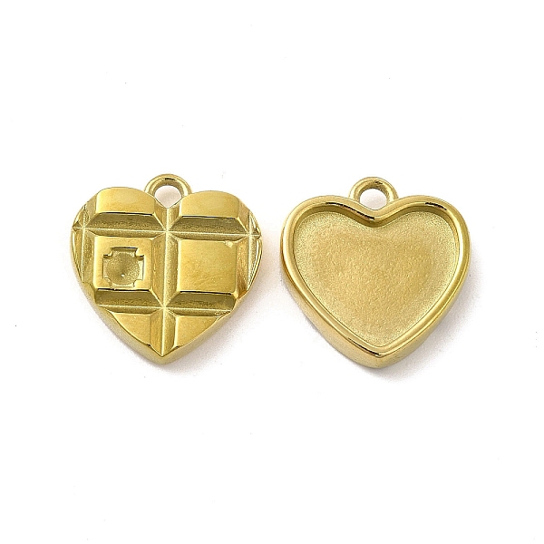 

PandaHall Ion Plating(IP) 304 Stainless Steel Pendant Rhinestone Settings, Heart, Real 14K Gold Plated, Fit For 2mm Rhinestone...