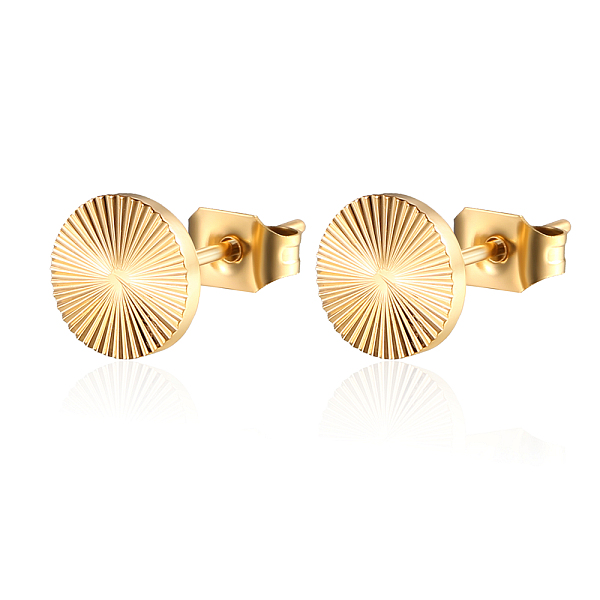 

PandaHall Stainless Steel Stud Earrings for Women, Round Stainless Steel Round