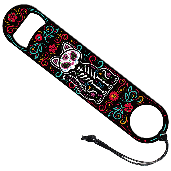 

PandaHall GLOBLELAND Cat Skeleton Bar Blade Bottle Opener Beer Bottle Opener 178x38mm/7x1.5" Stainless Steel Bar Bottle Opener Bar Key for...