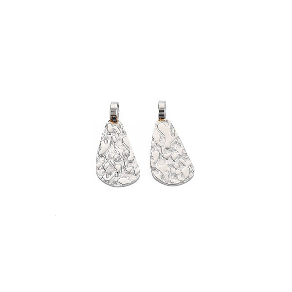 

PandaHall 304 Stainless Steel Charms, Teardrop, Stainless Steel Color, 12x5x0.5mm, Hole: 1.8mm 304 Stainless Steel Teardrop
