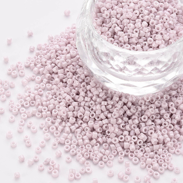 

PandaHall Glass Cylinder Beads, Seed Beads, Baking Paint, Round Hole, Thistle, 1.5~2x1~2mm, Hole: 0.8mm, about 45000pcs/bag, about..., Purple