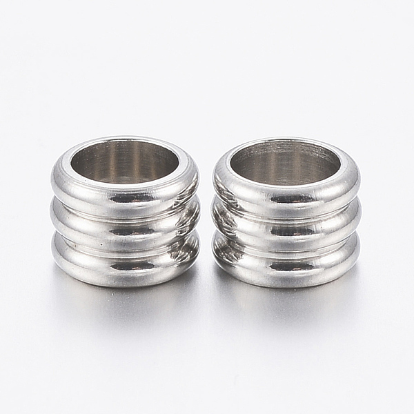 

PandaHall 304 Stainless Steel Beads, Column, Stainless Steel Color, 6x5mm, Hole: 4mm 304 Stainless Steel Column