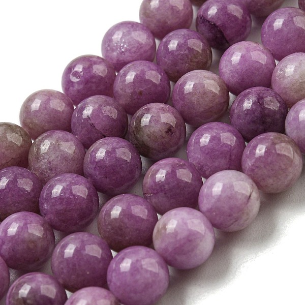 

PandaHall Natural Dyed Yellow Jade Beads Strands, Round, Old Rose, 8.5mm, Hole: 1mm, about 46pcs/strand, 14.96''(38cm) Yellow Jade Round