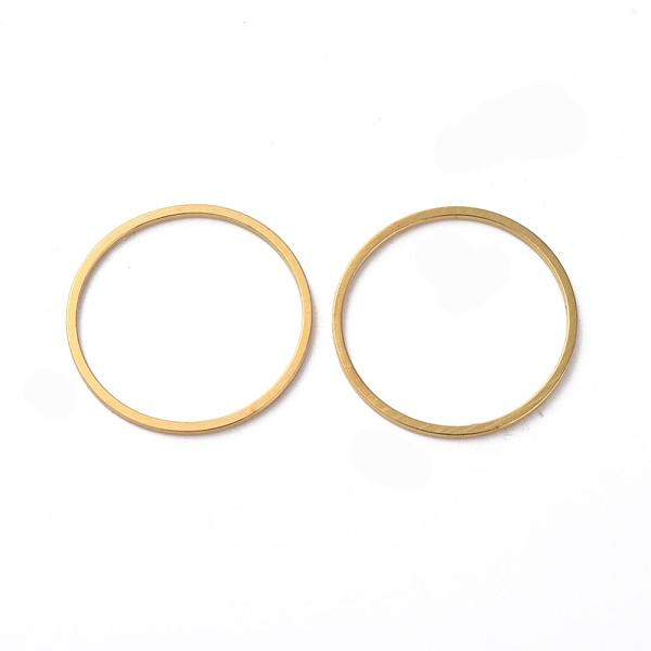 

PandaHall Brass Link Rings, Golden, 18mm Brass Ring