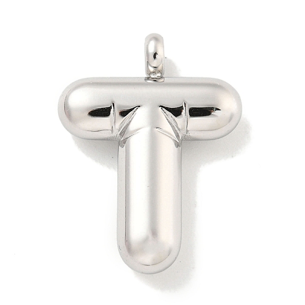 

PandaHall 304 Stainless Steel Pendants, Letter Charm, Stainless Steel Color, Letter T, 26.5x19.5x5.5mm, Hole: 3mm 304 Stainless Steel Letter...