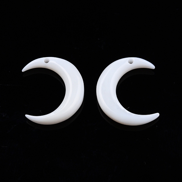 

PandaHall Natural Freshwater Shell Charms, Moon, 13x15x3.5mm, Hole: 0.8mm Freshwater Shell Moon