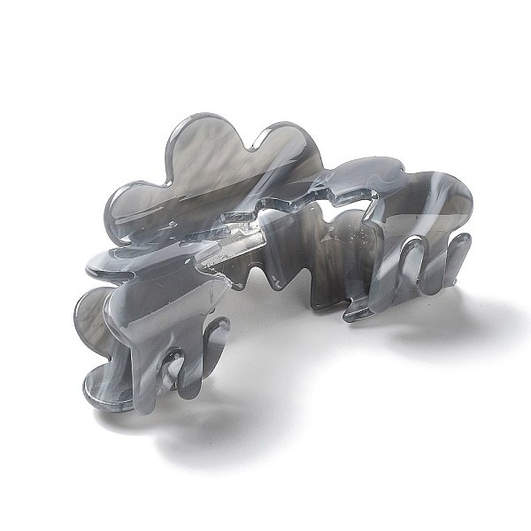 

PandaHall Hollow Wave Acrylic Large Claw Hair Clips, for Girls Women Thick Hair, Light Grey, 83x42x39.5mm Acrylic