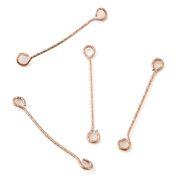 

PandaHall Ion Plating(IP) 316 Surgical Stainless Steel Eye Pins, Double Sided Eye Pins, Light Gold, 24 Gauge, 30x3.5x0.5mm, Hole: 2.5x1.9mm...