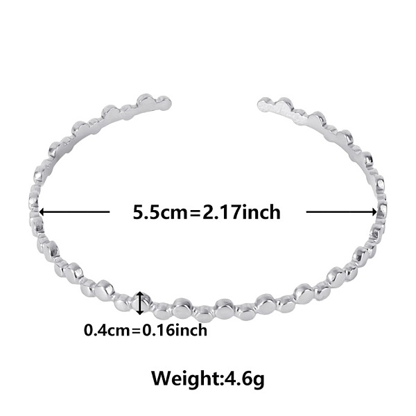 

PandaHall Stylish European and American 304 Stainless Steel Cuff Bangles for Women Stainless Steel