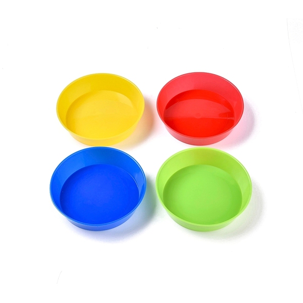

PandaHall Plastic Art Paint Tray Palette for Kids, Art Craft Painting Tool, Random Single Color or Random Mixed Color, 130.5x29mm, 4pcs/set..., Multicolor