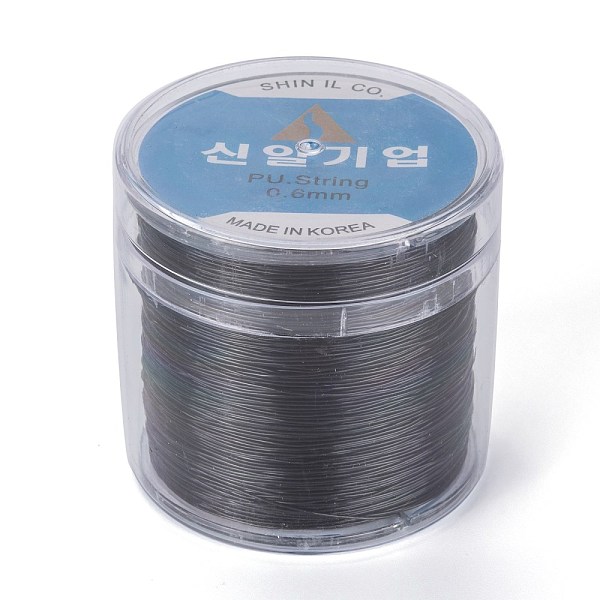 

PandaHall Korean Round Crystal Elastic Stretch Thread, for Bracelets Gemstone Jewelry Making Beading Craft, Black, 0.6mm, about 284.33 yards...