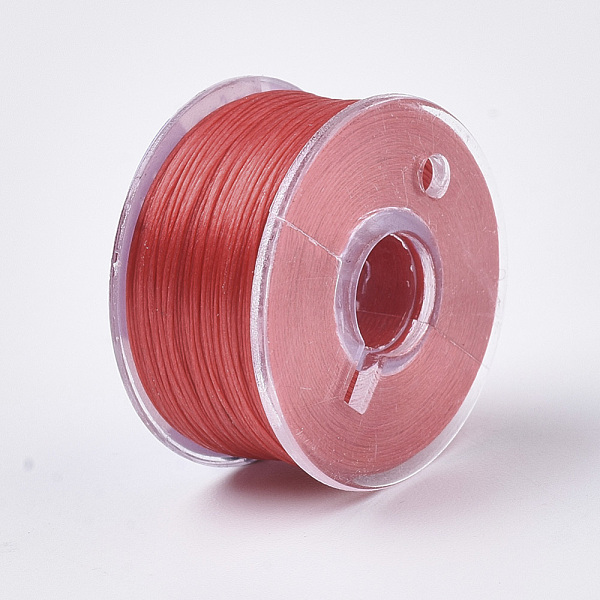 

PandaHall Special Coated Polyester Beading Threads for Seed Beads, Red, 0.1mm, about 50yards/roll Polyester Red