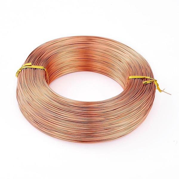 

PandaHall Round Aluminum Wire, Bendable Metal Craft Wire, for DIY Jewelry Craft Making, Navajo White, 10 Gauge, 2.5mm, 35m/500g(114.8..., Orange