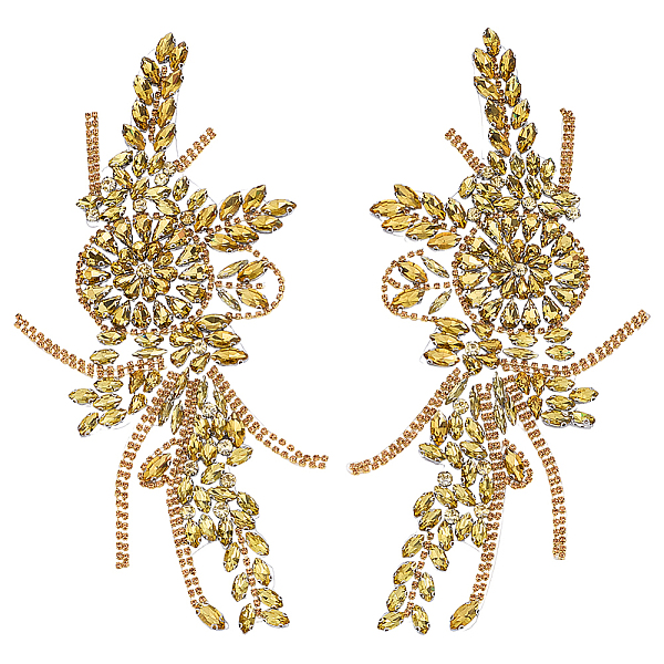 Corsages décoratifs en résine et strass en forme de fleur pour accessoires vestimentaires