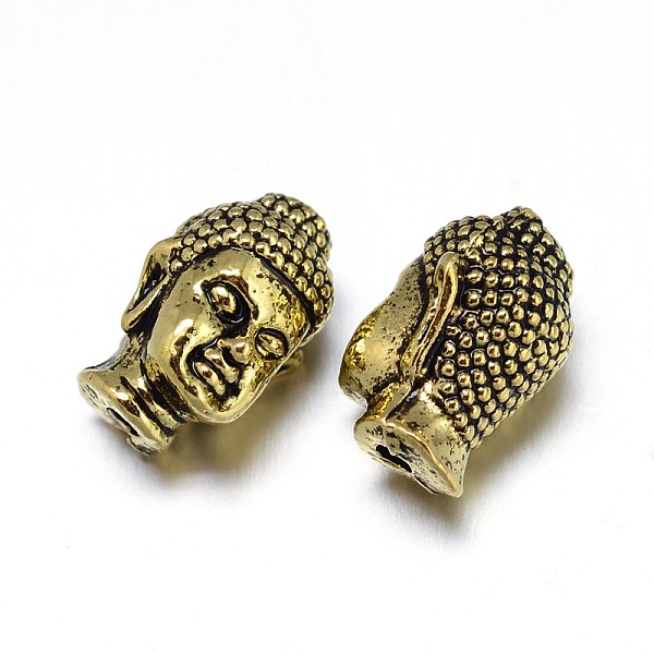 

PandaHall Alloy 3D Buddha Head Beads, Mixed Color, 13x8.5x8mm, Hole: 1.5mm Alloy Human