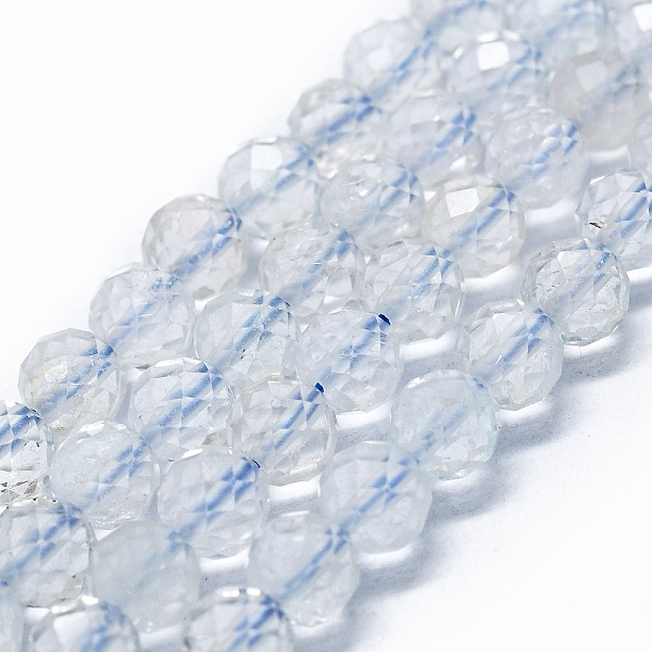 

PandaHall Natural White Topaz Beads Strands, Faceted(64 Facets), Round, 6mm, Hole: 0.8mm, about 62~67pcs/strand, 15.16~15.55 inch...