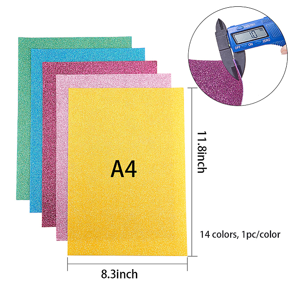 

PandaHall Felt Fabric, DIY Crafts, Mixed Color, 300x200x1mm Cloth Multicolor