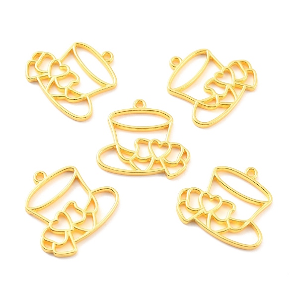 

PandaHall Alloy Open Back Bezel Pendants, for DIY UV Resin, Epoxy Resin, Pressed Flower Jewelry, Cadmium Free & Lead Free, Cup with Heart...