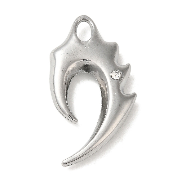 

PandaHall Alloy Pendant, with Rhinestones, Platinum, 42.5x22.5x6mm, Hole: 6x3.5mm Alloy+Rhinestone Others