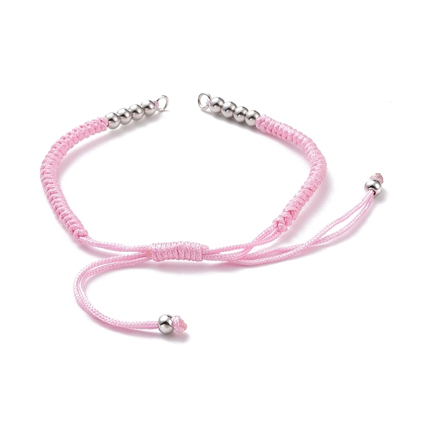 Nylon Cord Braided Bead Bracelets Making