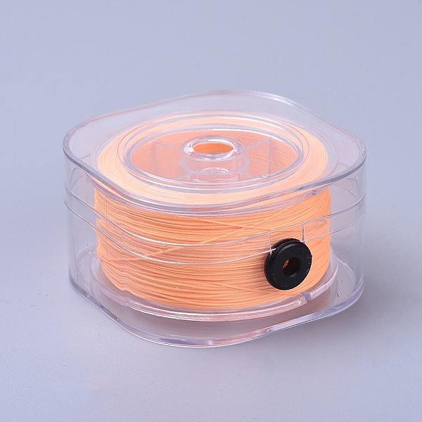 

PandaHall Nylon Thread Cord, For Jewelry Making, Orange Red, 0.4mm, about 196.85 yards(180m)/roll Nylon Red