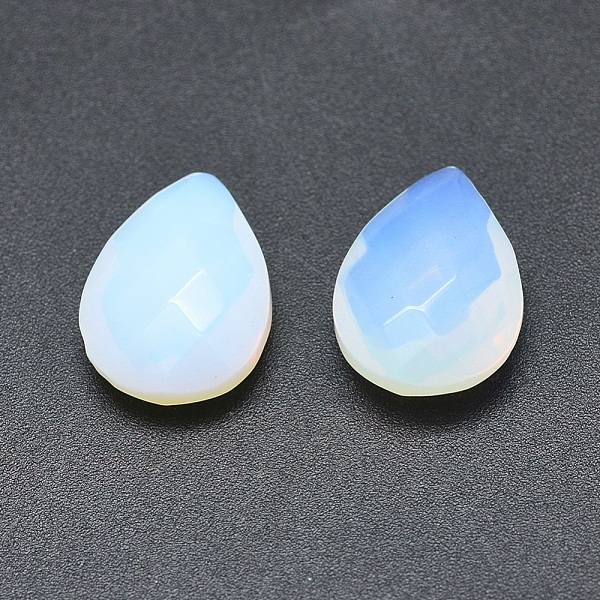 

PandaHall Opalite Cabochons, Faceted, teardrop, 17~18x12.5x4.5~6mm Opalite Teardrop
