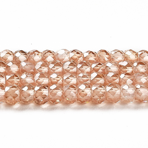 

PandaHall Cubic Zirconia Bead Strands, Faceted Rondelle, PeachPuff, 3x2mm, Hole: 0.6mm, about 164~172pcs/strand, 14.57~14.88 inch(37~37.8cm)..., Brown