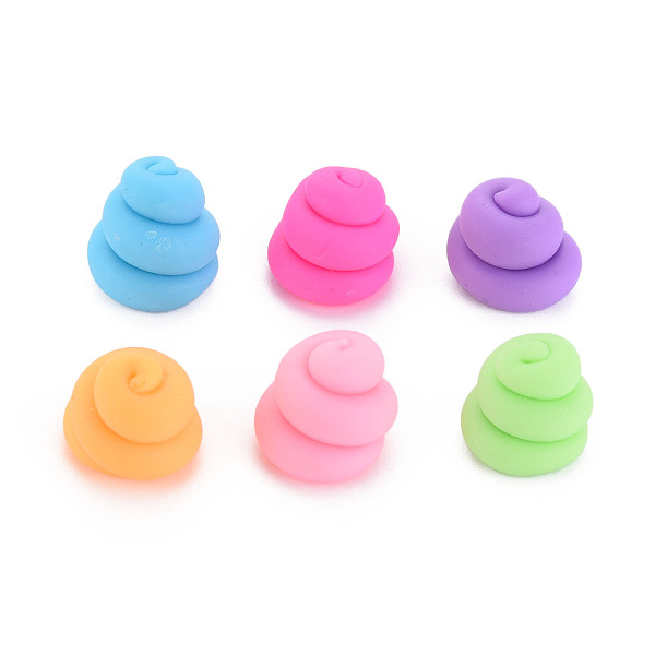 

PandaHall Handmade Polymer Clay Beads, Half Drilled, Vortex Shaped, Mixed Color, 11~13x12.5~13.5mm, Hole: 3mm Polymer Clay Others Multicolor