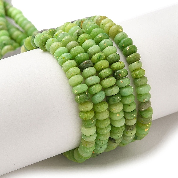 

PandaHall Natural Dolomite Beads Strands, with Synthetic Opal, Dyed, Rondelle, Lime Green, 4x2mm, Hole: 0.7mm, about 177pcs/strand, 15.94''...