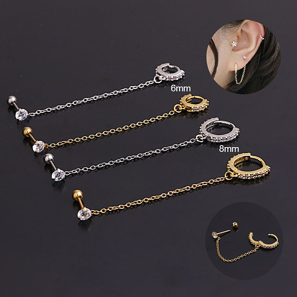 Brass Micro Pave Cl… - image