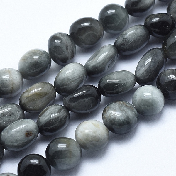

PandaHall Natural Hawk's Eye Beads Strands, Tumbled Stone, Eagle Eye Stone, Nuggets, 8~12x7~10x4~8mm, Hole: 0.8mm, about 40~42pcs/strand...