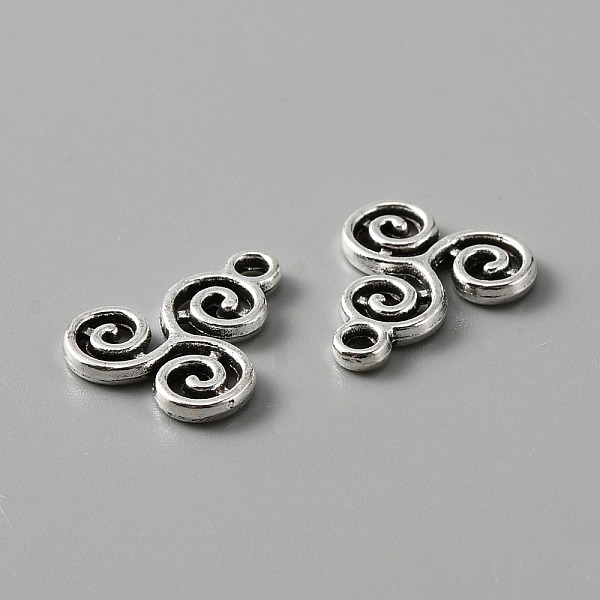 

PandaHall Tibetan Style Alloy Charms, Vortex, Antique Silver, 15.5x13x1.5mm, Hole: 1.8mm Alloy Others