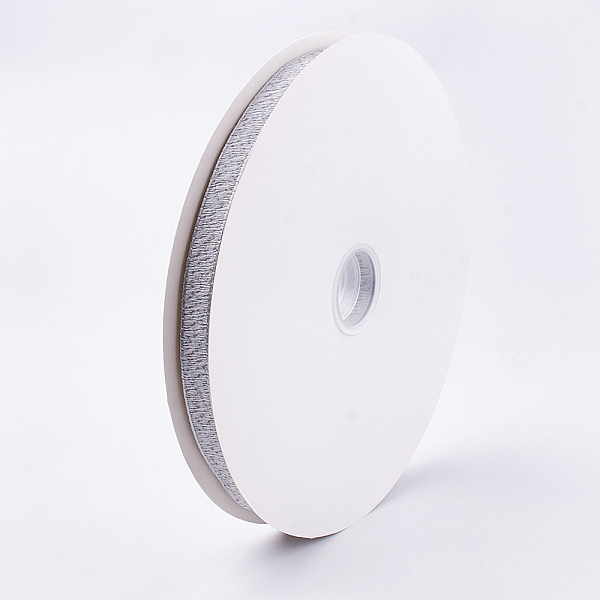 

PandaHall Polyester Ribbon, Light Grey, 5/8 inch(15~16mm), about 100yards/roll(91.44m/roll) Polyester None Gray