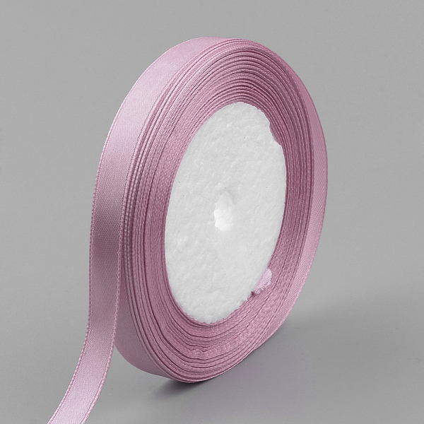 

PandaHall High Dense Single Face Satin Ribbon, Polyester Ribbons, Pale Violet Red, 1/4 inch(6~7mm), about 25yards/roll, 10rolls/group, about..., Pink